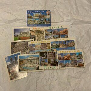SET OF 18 COLOUR  POSTCARDS FROM ROME, ITALY